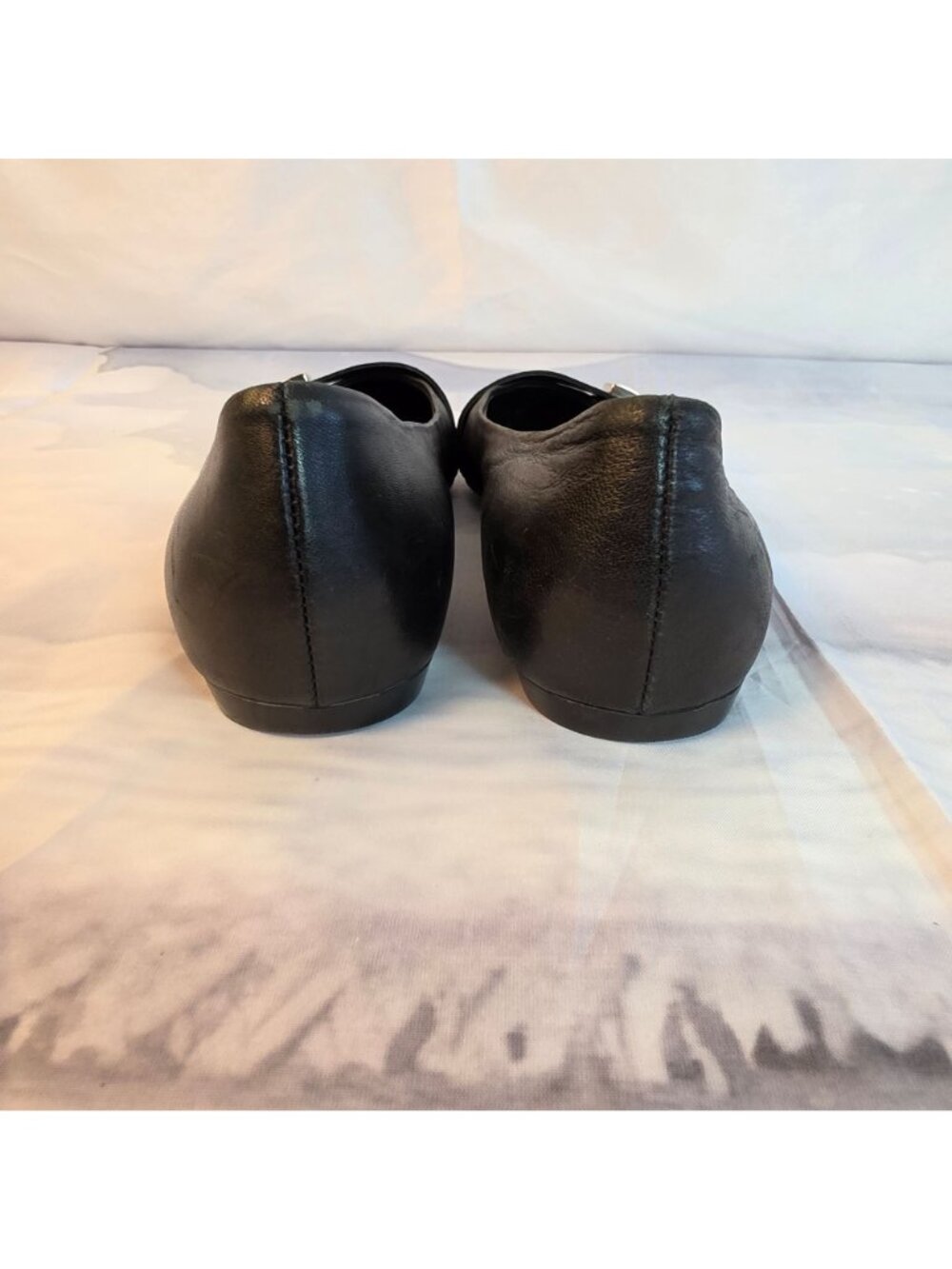 AGL Attilio Giusti Leombruni Italy Leather Pointed Skimmer Flats Women 40 - Picture 12 of 13